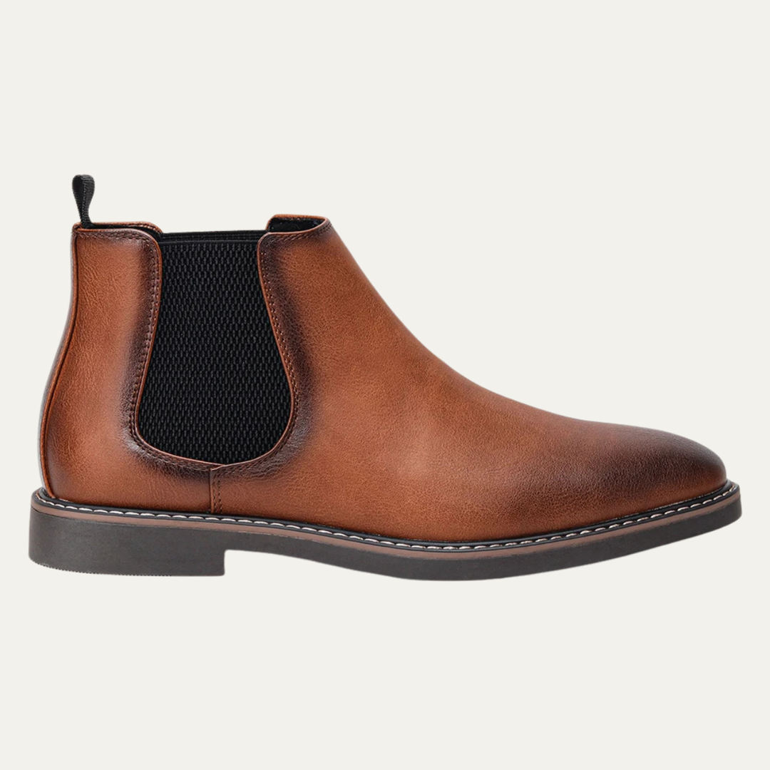 Mens Leather Chelsea Boots Ankle Style