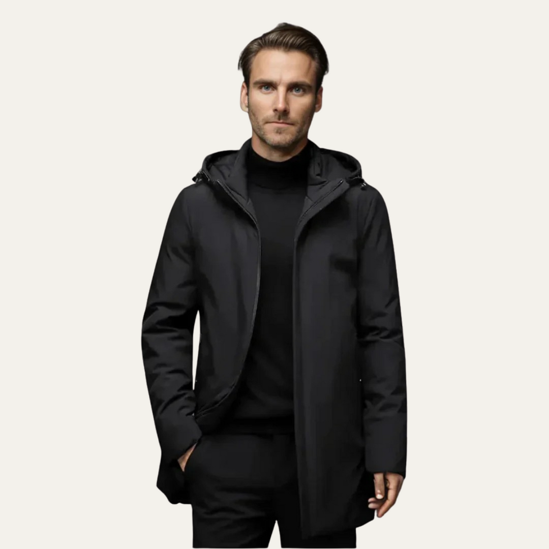 Mens Waterproof Winter Parka Coat with Hood