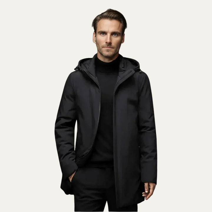 Mens Waterproof Winter Parka Coat with Hood