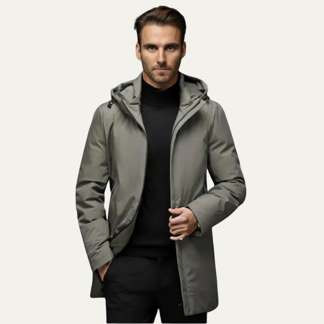 Mens Waterproof Winter Parka Coat with Hood