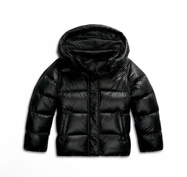 Womens Quilted Puffer Jacket with Hooded Design