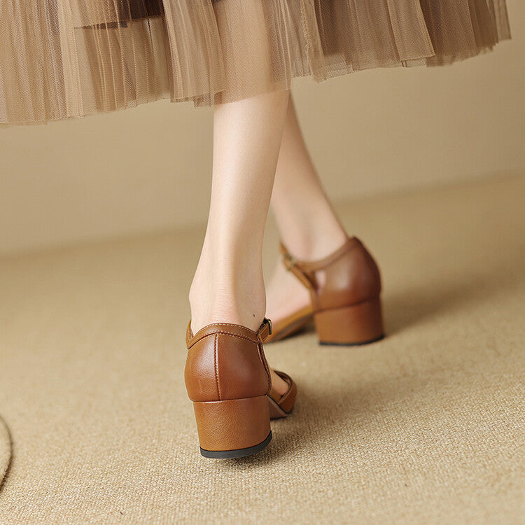 Womens Genuine Leather Sandals Comfortable Fit