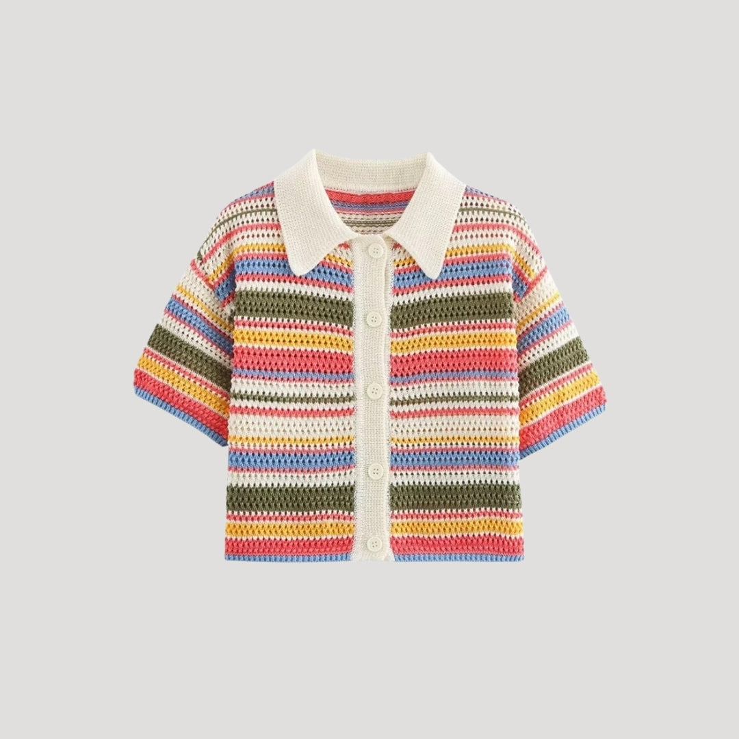 Womens Crochet Cardigan Sweater Open Front - BritishMode