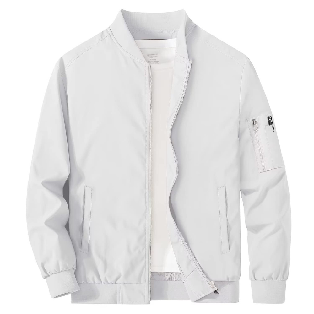 Mens Bomber Jacket Full Zipper Classic Fit