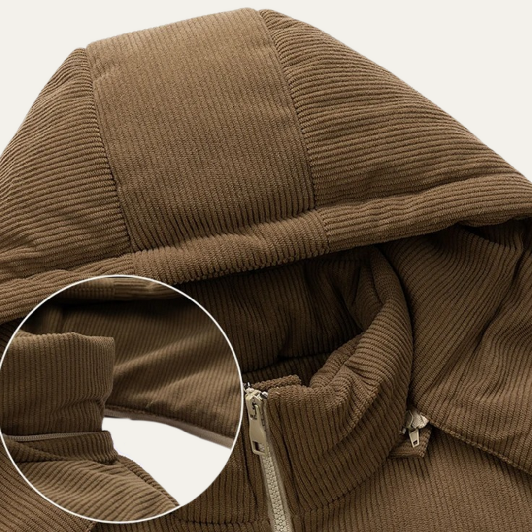 Mens Quilted Puffer Jacket Insulated Warm Winter