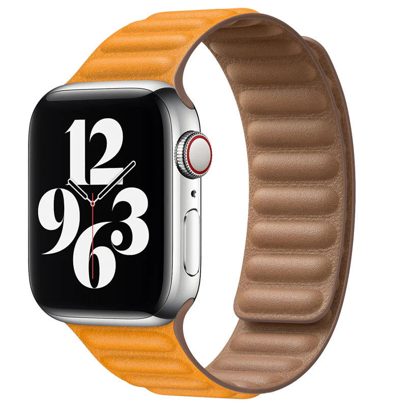 Unisex Leather Watch Strap Magnetic Closure