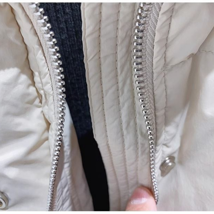 Womens Puffer Jacket with Hood Quilted Fit