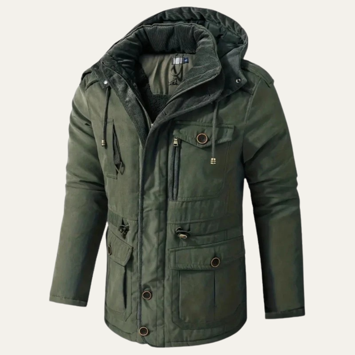 Mens Corduroy Utility Jacket Sherpa Collar