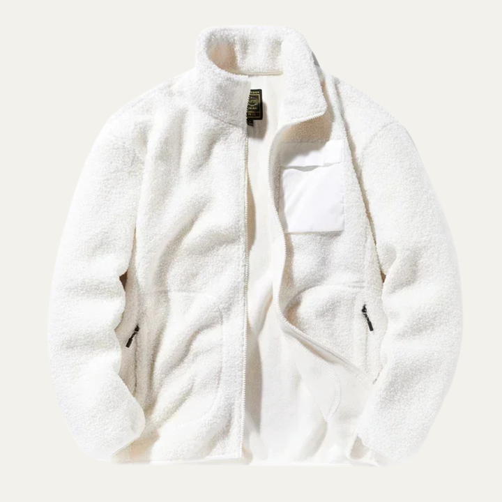 Mens Outdoor Fleece Jacket Warm Zip-Up