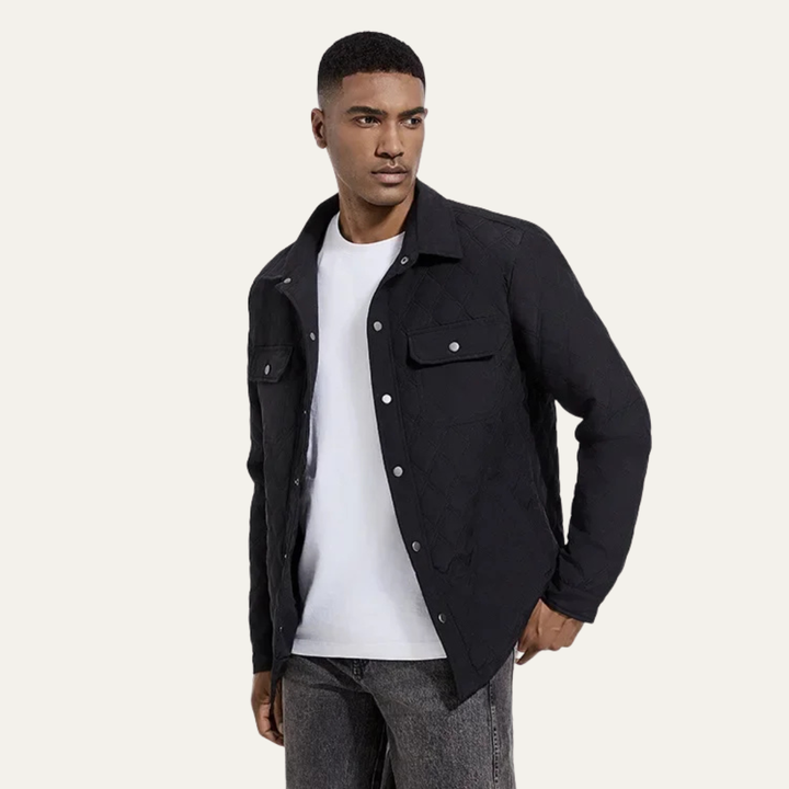 Mens Lightweight Quilted Jacket Diamond Padded