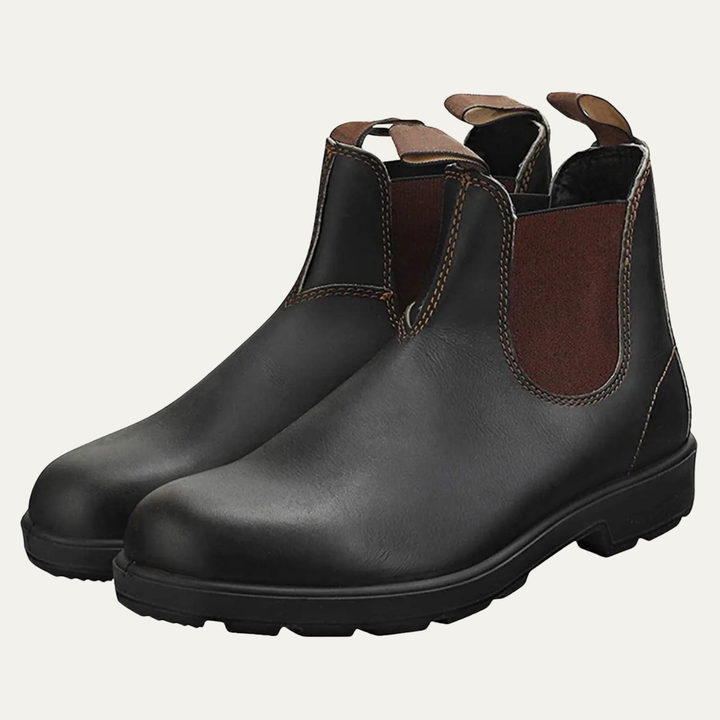 Mens Leather Chelsea Ankle Boots Outdoor Style