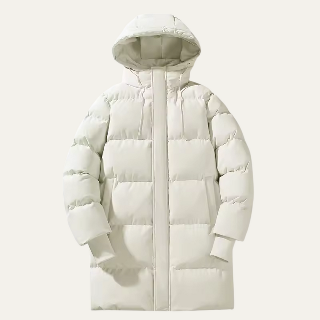 Mens Waterproof Puffer Parka Long Hooded