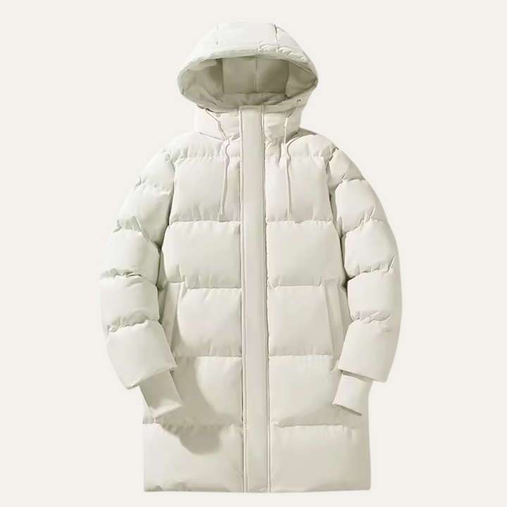 Mens Waterproof Puffer Parka Long Hooded