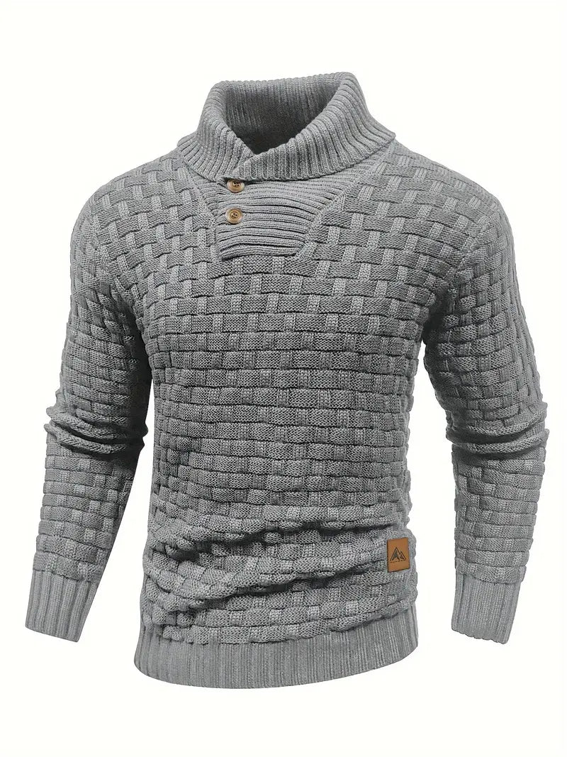 Mens Knitted Sweater Soft Casual Fit