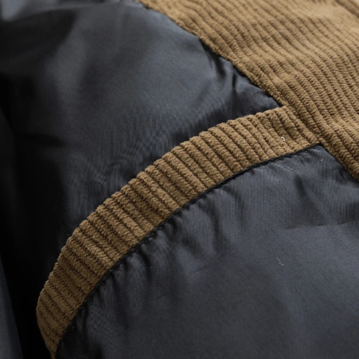 Mens Quilted Puffer Jacket Insulated Warm Winter