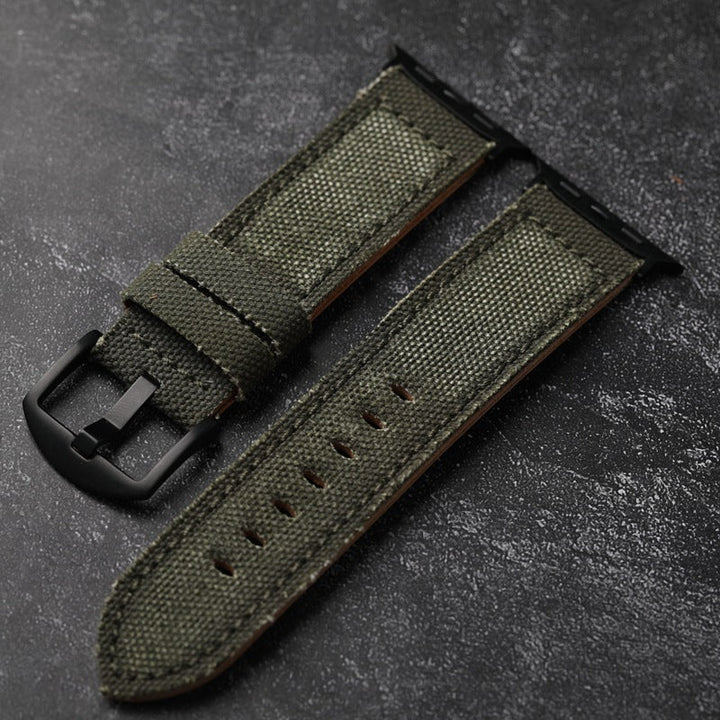Unisex Watch Band Leather and Canvas Durable - BritishMode