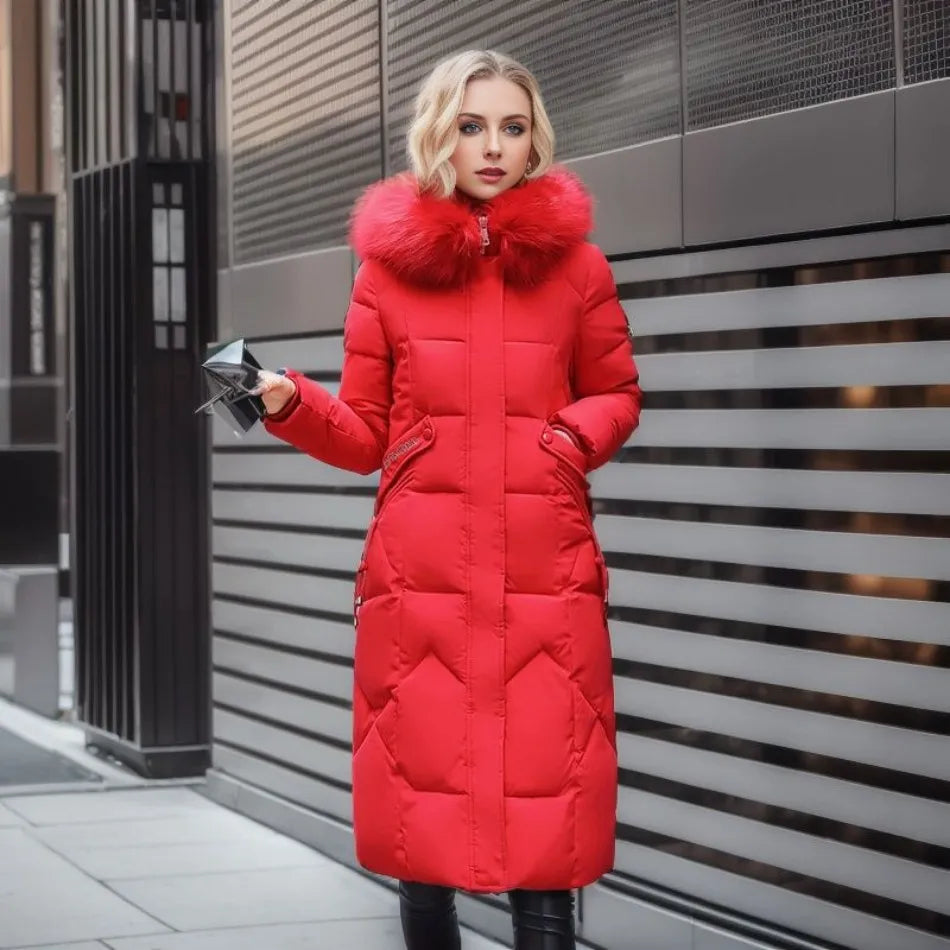 Womens Winter Coat Wool Blend Relaxed Fit