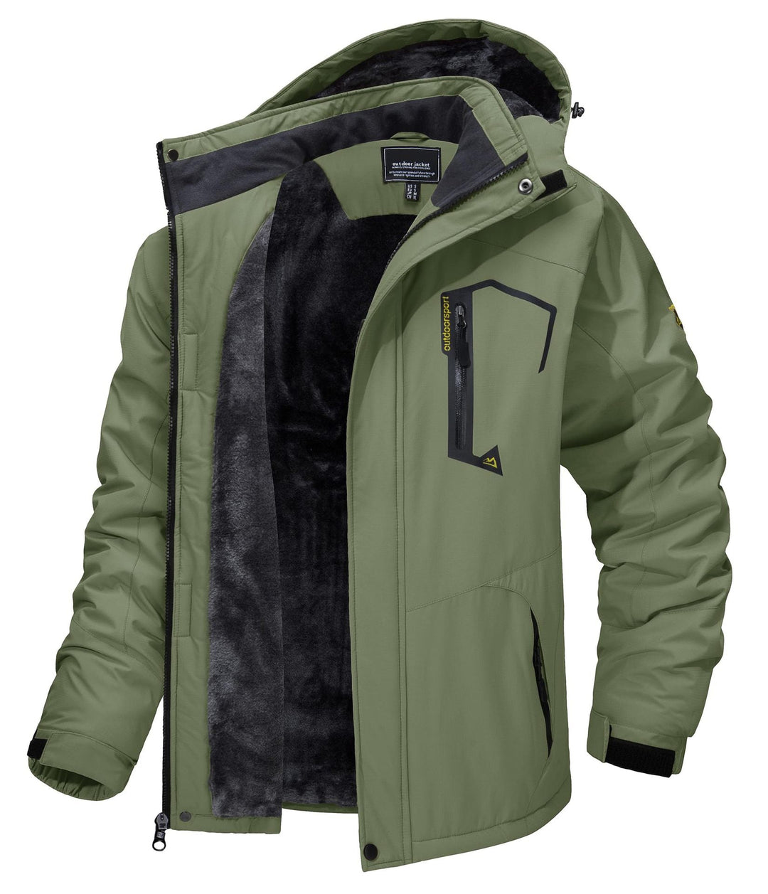 Mens Outdoor Jacket Waterproof Durable Fit