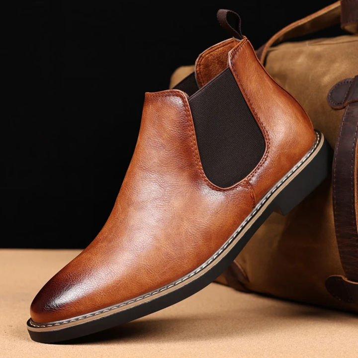 Mens Leather Chelsea Boots Elegant Style
