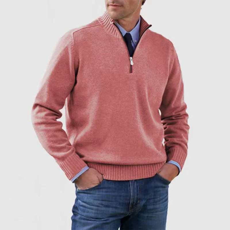 Mens Sweater Half-Zip Pullover