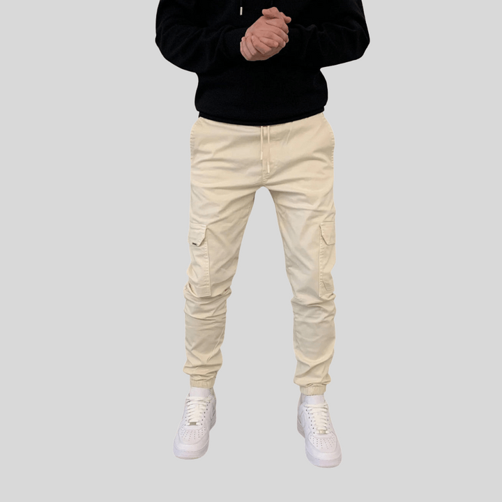 Mens Cargo Joggers Multi-Pocket Relaxed Fit