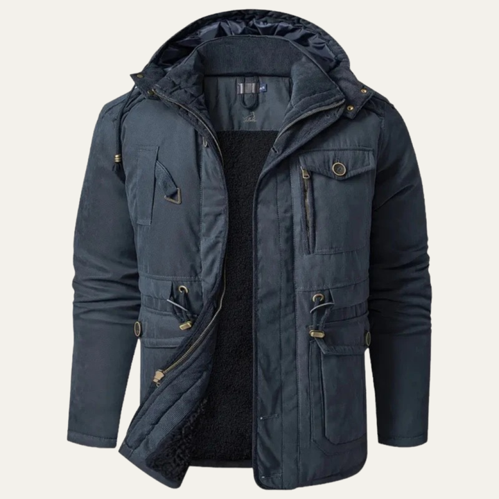 Mens Corduroy Utility Jacket Sherpa Collar