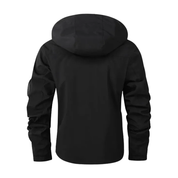 Mens Outdoor Jacket Waterproof Hooded Checked Lining