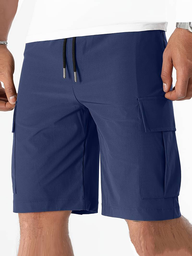 Mens Cargo Shorts with Multiple Pockets Relaxed Fit