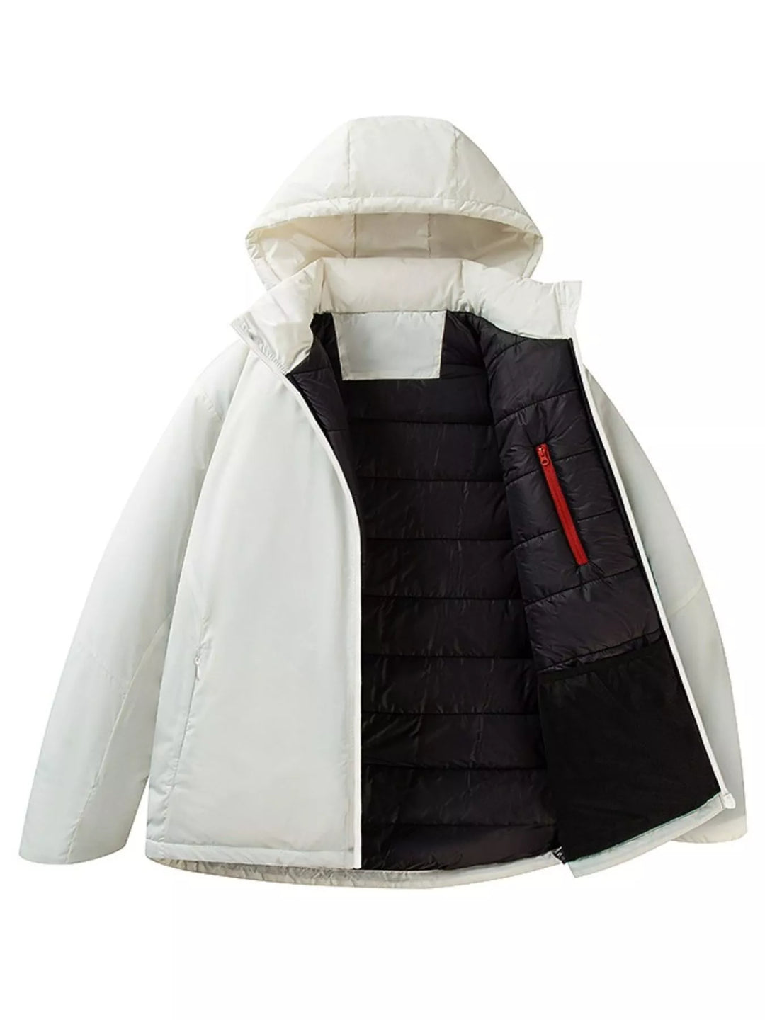 Mens Insulated Hoodie Coat Heavyweight Warm Fit