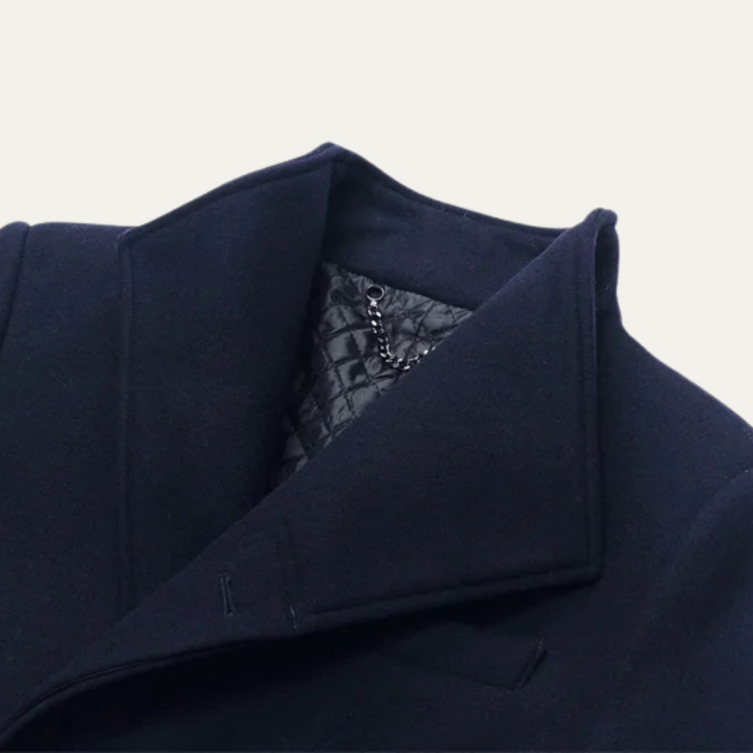 Mens Single-Breasted Winter Jacket Elegant Fit