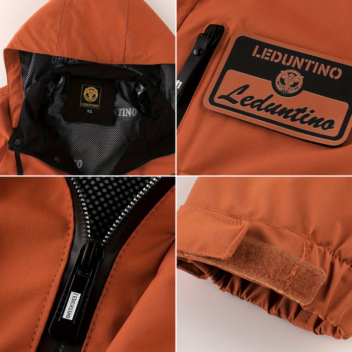 Mens Outdoor Jacket Padded Removable Hood