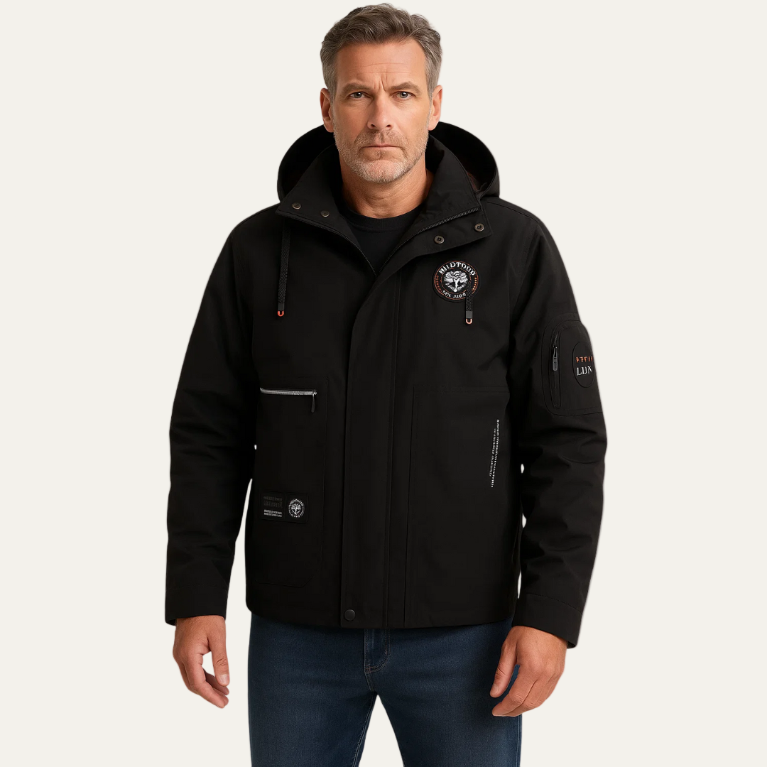 Mens Hooded Jacket Lightweight Urban Style