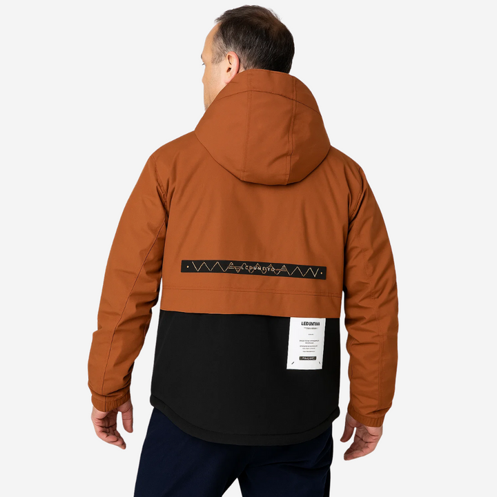 Mens Outdoor Jacket Padded Removable Hood