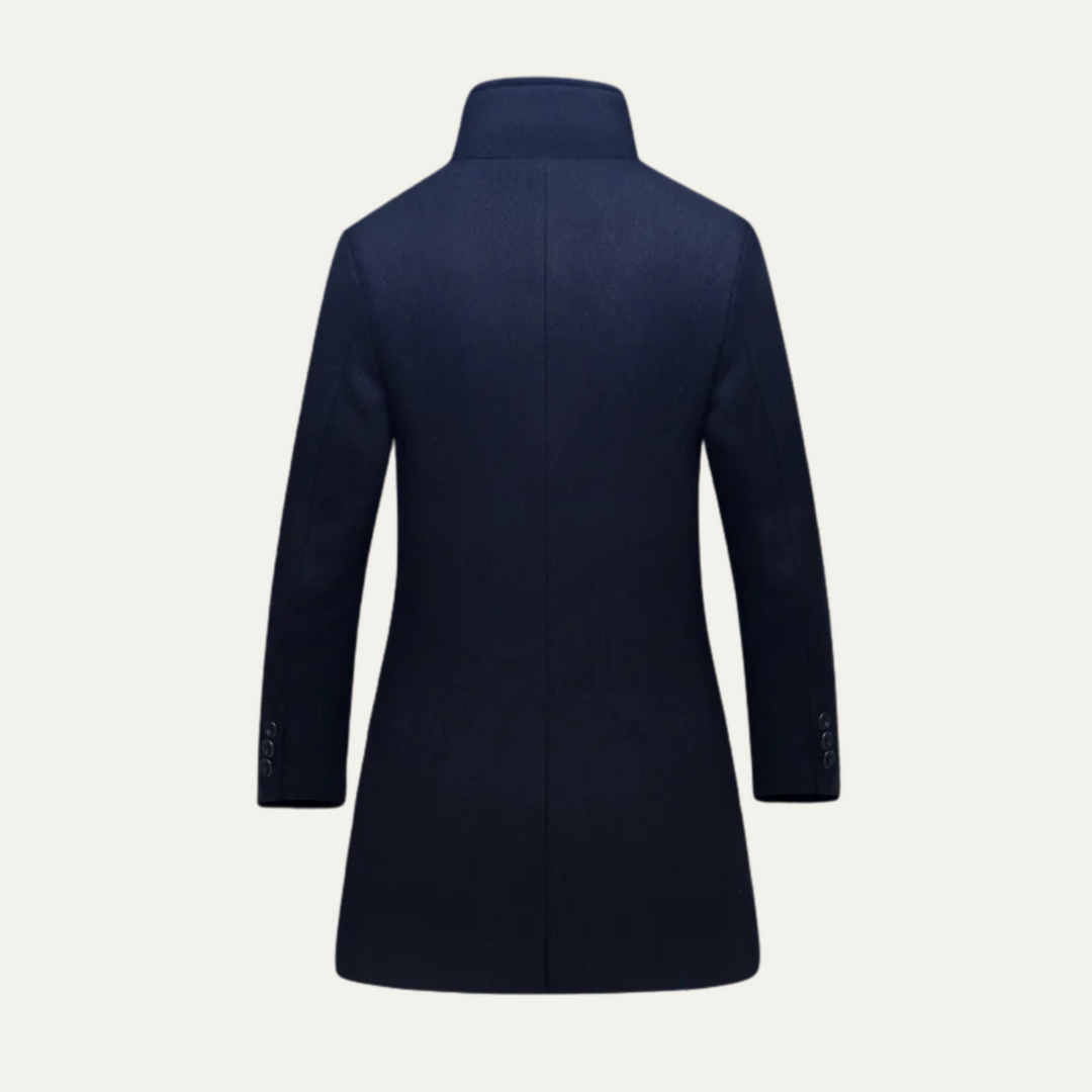 Mens Single-Breasted Winter Jacket Elegant Fit
