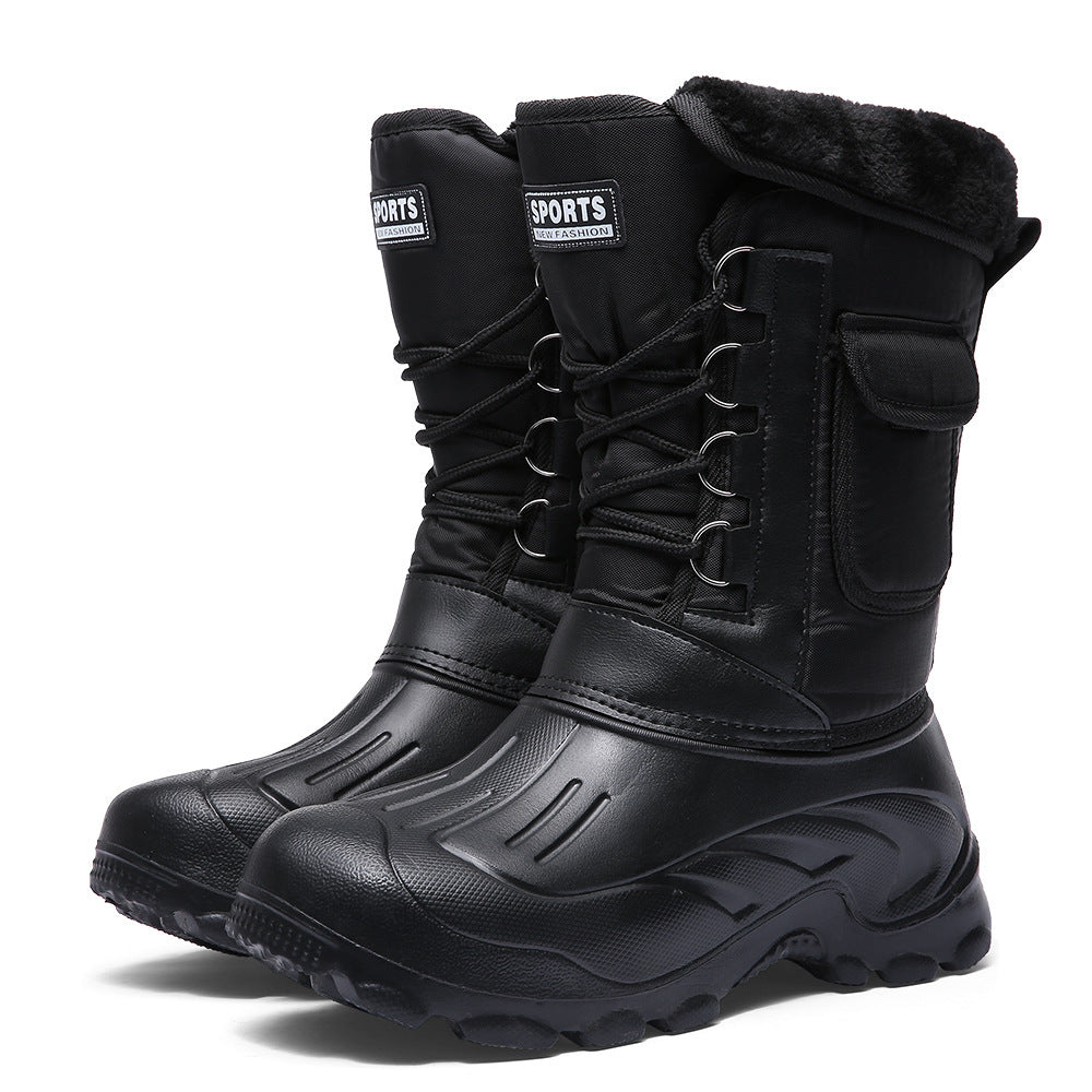 Mens Winter Boots Waterproof Insulated Warm