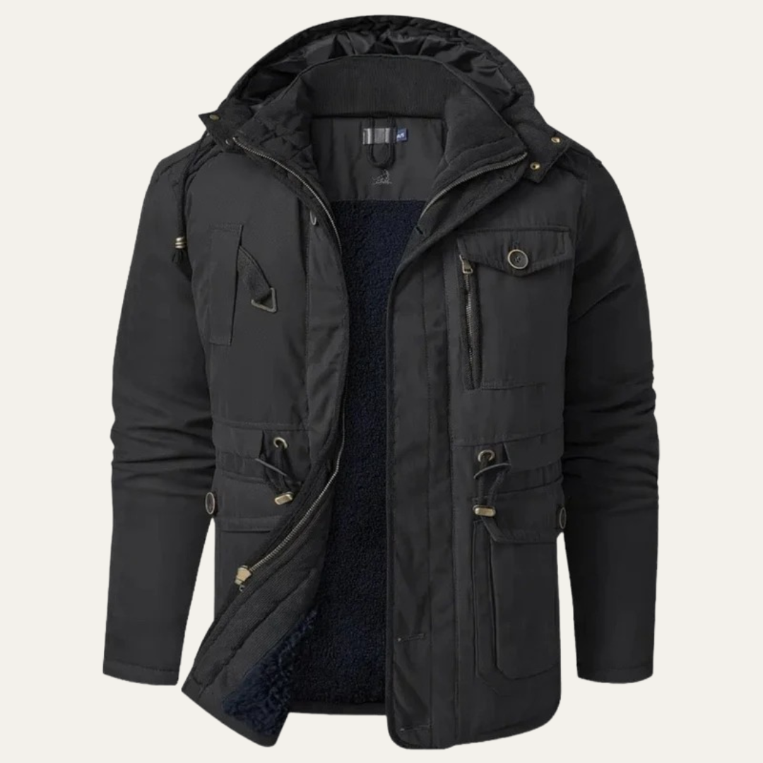 Mens Corduroy Utility Jacket Sherpa Collar