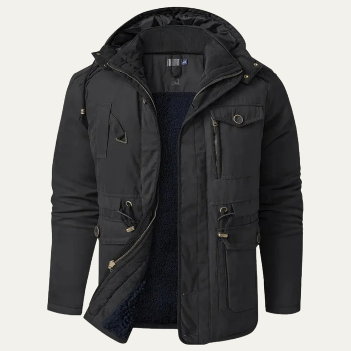Mens Corduroy Utility Jacket Sherpa Collar
