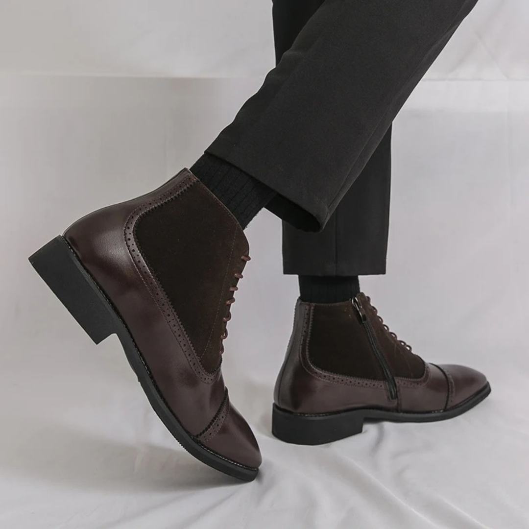 Mens Formal Chelsea Leather Boots Elegant Style