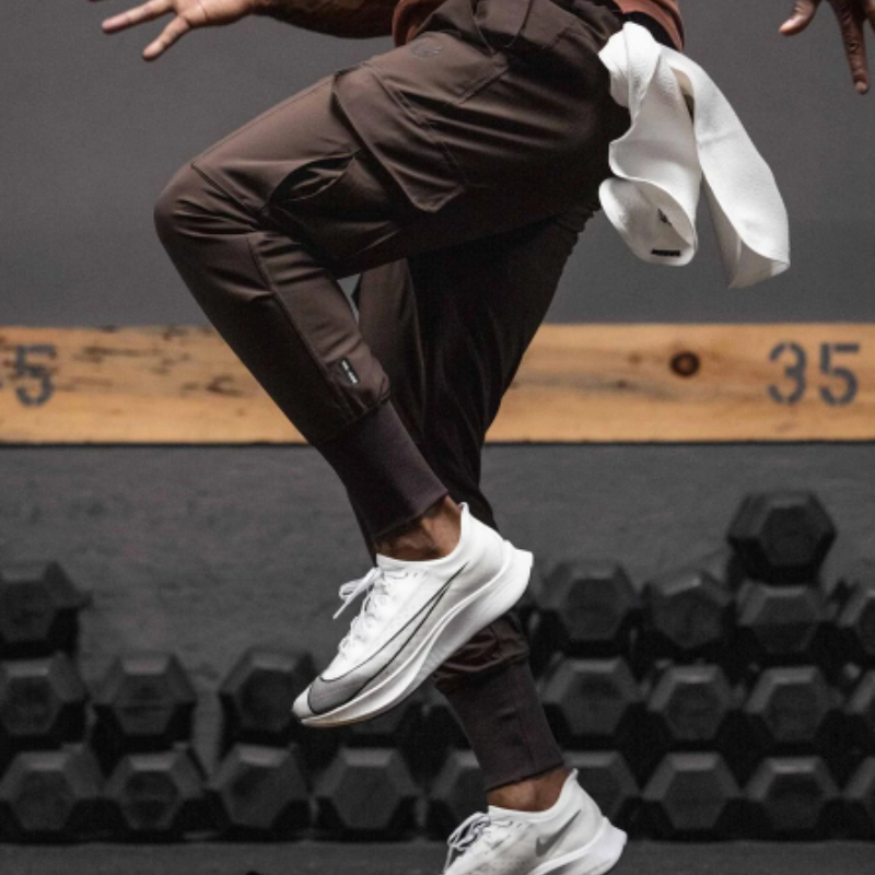 Mens Cargo Joggers with Large Pockets Comfortable Fit