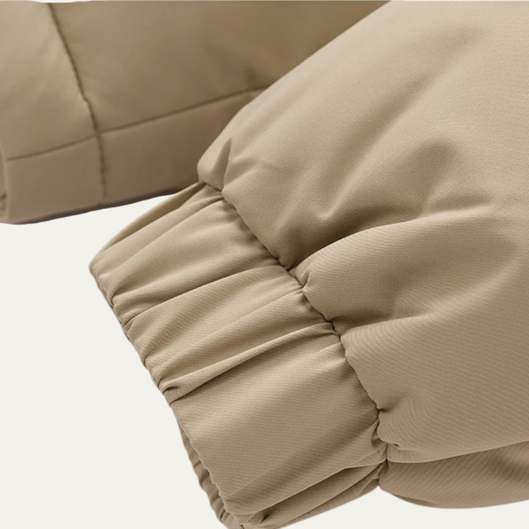 Mens Quilted Puffer Jacket Insulated Warm Winter
