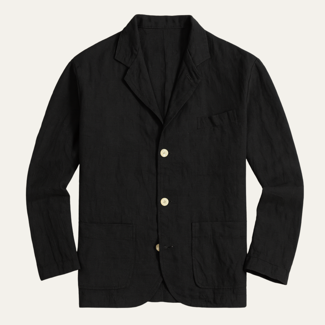 Mens Linen Jacket Lightweight Stylish Blazer - BritishMode