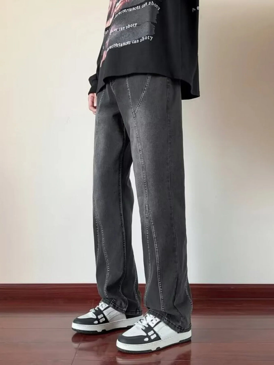 Mens Jeans Relaxed Fit Straight Leg