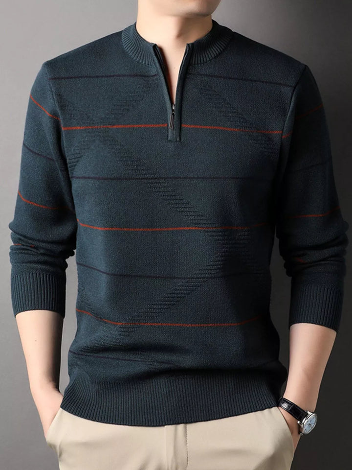 Mens Sweater Pullover Patterned Classic Fit