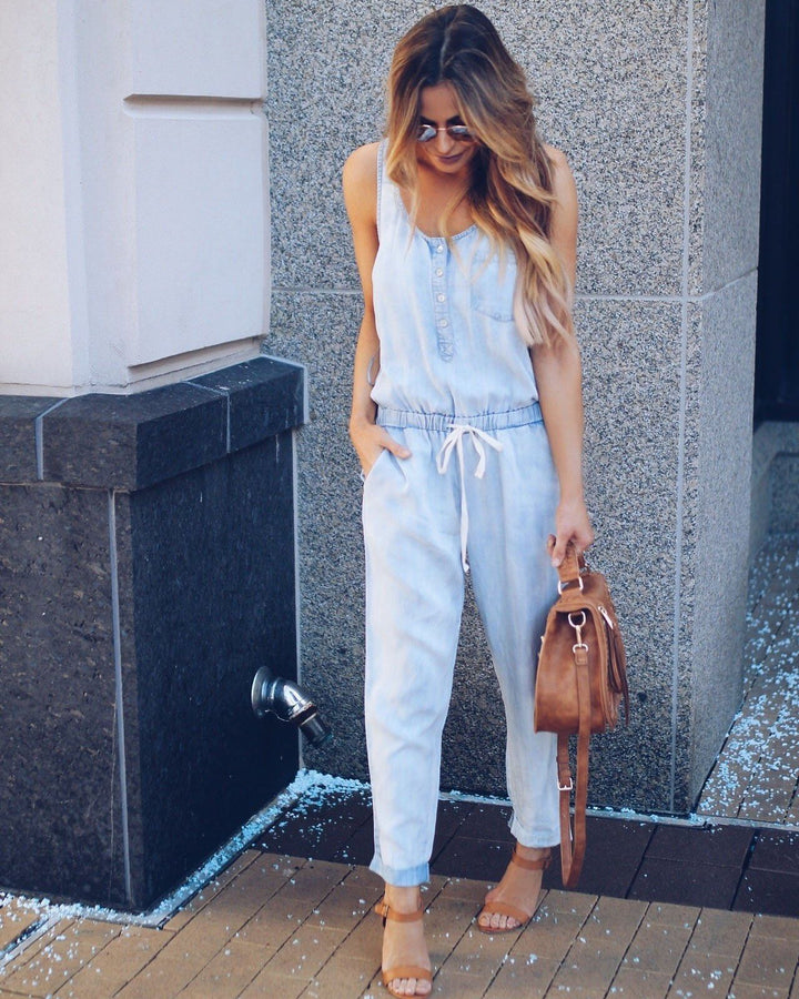 Womens One Piece Jumpsuit Soft Elegant Fit