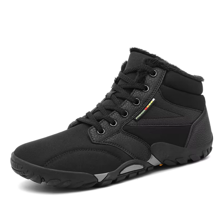 Mens Waterproof Winter Sneakers with Lining and Anti-Slip Sole