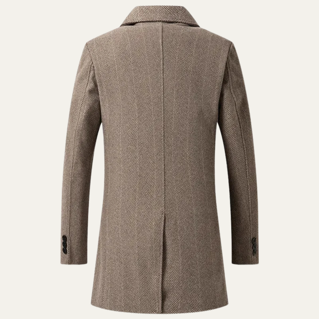 Mens Wool Blend Overcoat Slim Fit