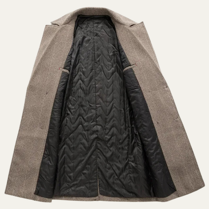 Mens Wool Blend Overcoat Slim Fit