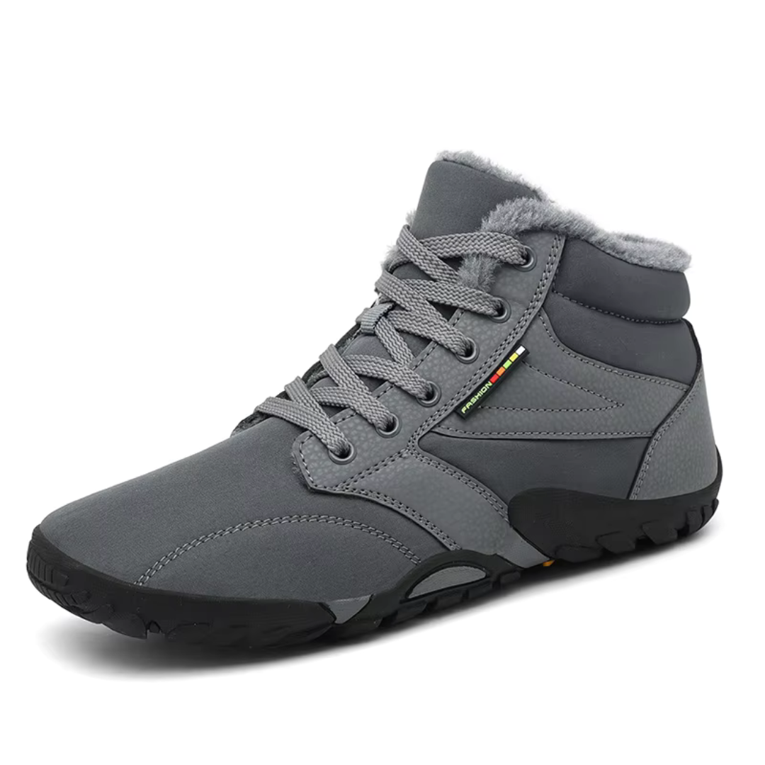 Mens Waterproof Winter Sneakers with Lining and Anti-Slip Sole