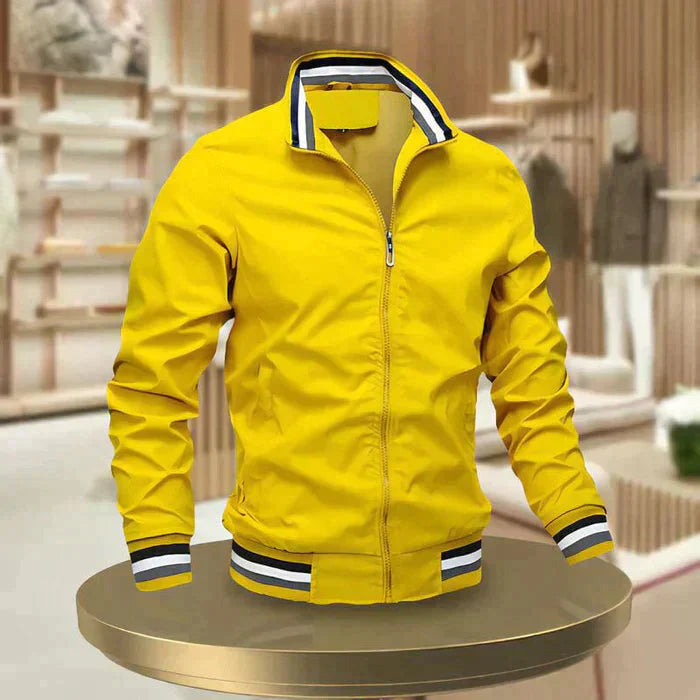 Mens Casual Jacket Zipper Front Relaxed Fit