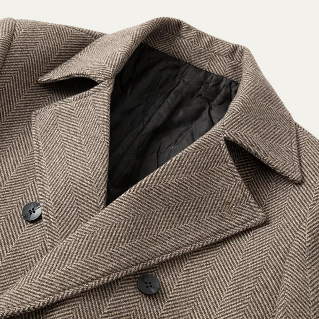 Mens Wool Blend Overcoat Slim Fit